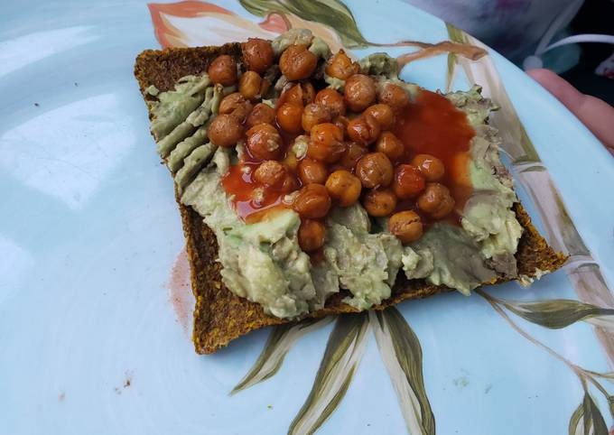 Avocado Chickpea Toast