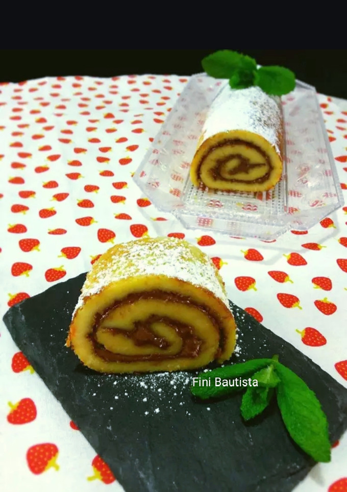 Una foto de Brazo gitano de crema de cacao