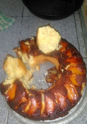 Una foto de Torta de manzana invertida