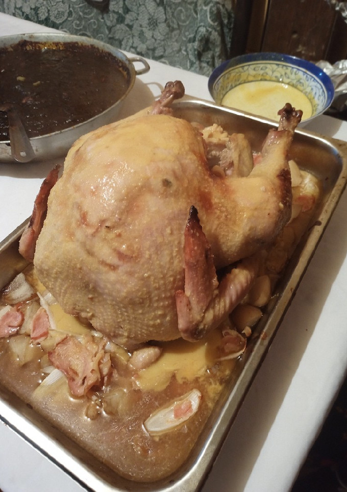 Una foto de Pavo a la mostaza