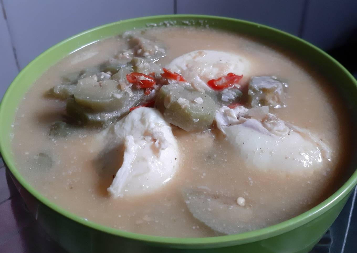 Sayur terong kintel telor bebek