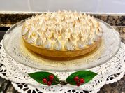 Una foto de lemon pie sin gluten
