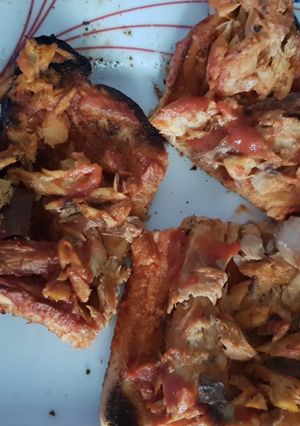 A picture of My Quick Mackerel in Tomato sauce Toasties.
