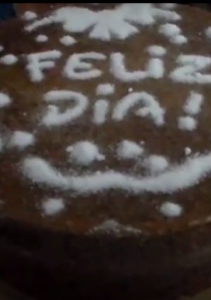 Una foto de Torta de chocolate sin huevos, sin mantequilla y con yogurt