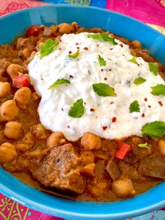 Una foto de Chana Masala con Berenjena