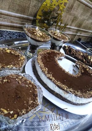 صورة لوصفة شيز كيك الشوكولاته بدون بيض
