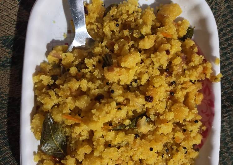 Recipe of Super Quick Homemade Sooji upma