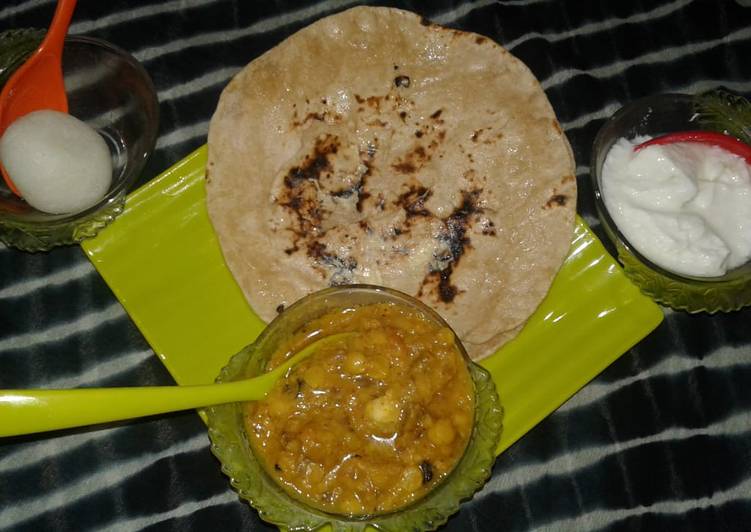 Daal fry and chapati