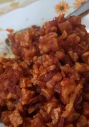 Foto resep Tempe pedas manis