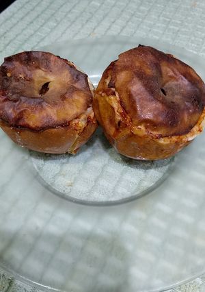 Una foto de Manzanas asadas en freidora de aire