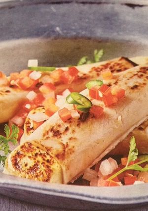 Una foto de Tacos de Pechuga de Pavo con Queso Panela