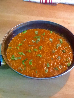 Una foto de Risotto de tomate