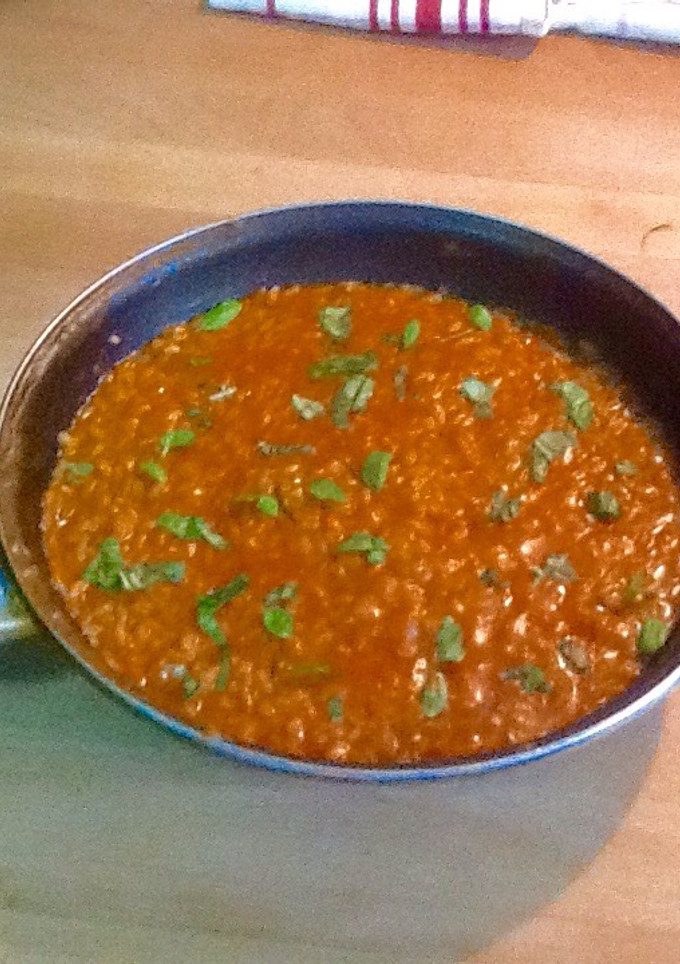 Una foto de Risotto de tomate