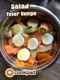 Salad telur bunga