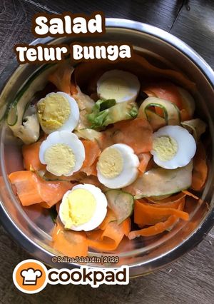 Gambar Salad telur bunga