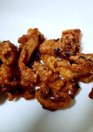 รูปของ หนังไก่ทอด