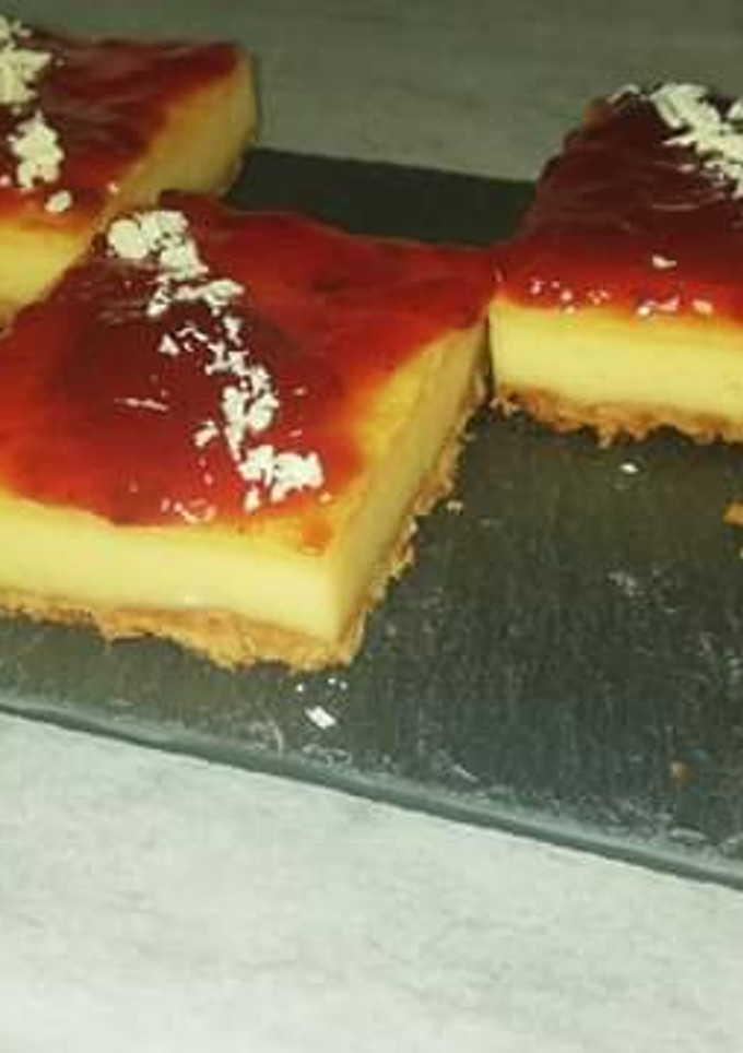 Una foto de Tarta de queso rica