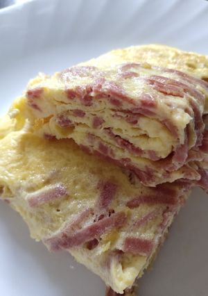 A picture of Pan Fried Ham Egg.