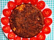 Una foto de tortilla de coliflor