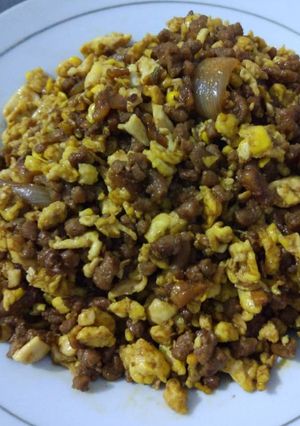 Foto resep Daging cincang telor orak arik