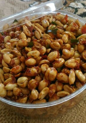 Foto resep Kacang pedas manis daun jeruk