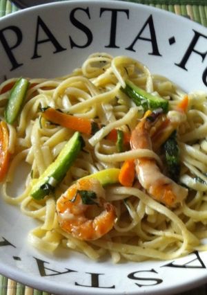 Una foto de Pasta al cilantro