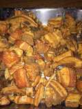 Chicharrones de puerco estilo Teocaltiche, JAL. Mex