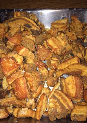 Una foto de Chicharrones de puerco estilo Teocaltiche, JAL. Mex