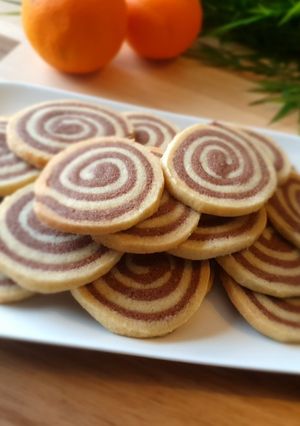 Une photo de ※ Biscuits escargots vanille chocolat ※