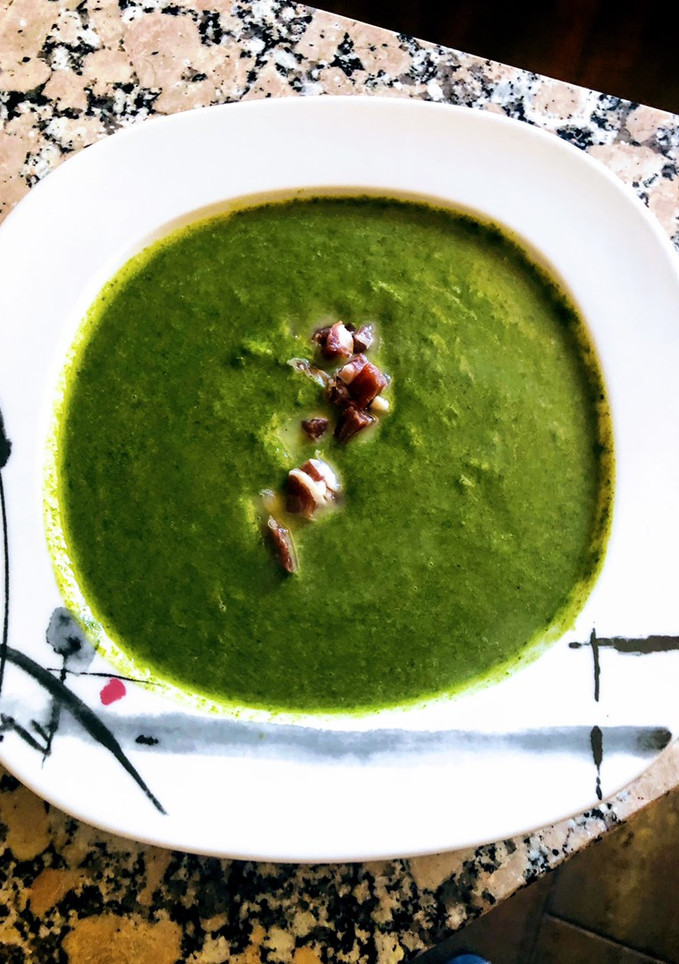 Una foto de Crema de acelgas