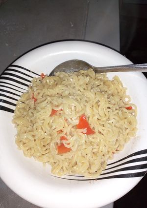 A picture of Simple noodles.