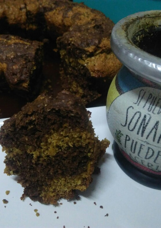Una foto de Torta mármolada integral