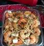 Easy Way Make Recipe Garlic shrimp with pasta that is Really Delicious, Tasty}