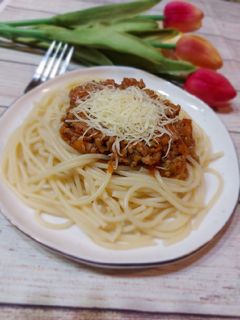 Sárgarépás bolognai spagetti 🍝 recept fotója