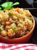 কিনোয়া পোলাও (Quinoa Pulao recipe in Bengali)