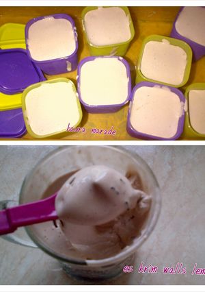 Foto resep es krim walls ala bunda haura (lembut banget)