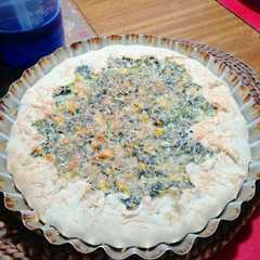 Una foto de Tarta de acelga y choclo
