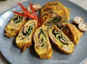 Gambar omelet jamur