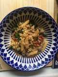 Pasta with Spicy Sausage, Sun-dried Tomatoes & Basil