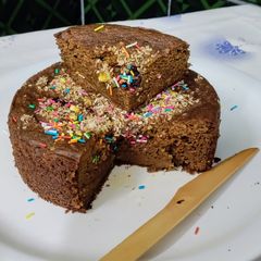 A picture of Chocolate Cake 🍰(no eggs).
