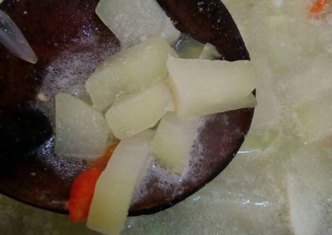 Bobor labu siam bumbu potong