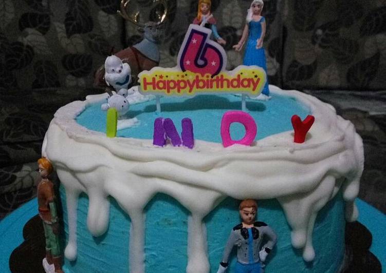 Birthday Cake (simple Frozen theme)