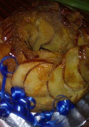 Una foto de Tarta invertida de 🍎 🍎 🍎 #dulces #rápidas