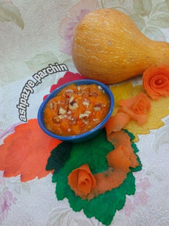 عکسی از دستور پوره کدوحلوایی و هویج 🌸