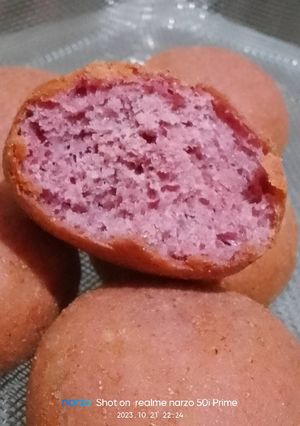 Foto resep Sourdough Bomboloni Ubi Ungu
