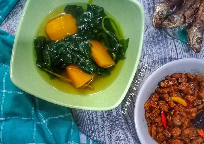 Resep Sayur Bening Bayam Labu Kuning Oleh Elmys Kitchen Cookpad