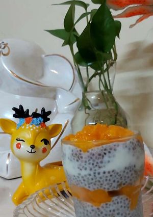 A picture of Gulkand chia seeds Mango fusion.