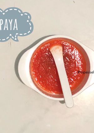 Foto resep Mpasi Pure Pepaya 6bulan