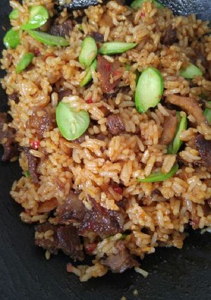 Foto resep Nasgor SapTe (nasi goreng sapi pete)