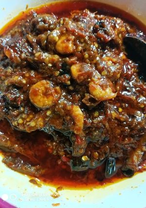 Foto resep Sambel terong udang